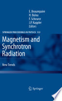 Magnetism and synchrotron radiation : new trends /