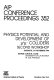 Physics potential and development of [mu]⁺ [mu]⁻ colliders, second workshop : Sausalito, CA, November 1994 /