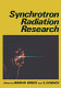 Synchrotron radiation research /