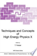 Techniques and concepts of high energy physics X /