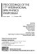 Proceedings of the 17th International Spin Physics Symposium : 17th International Spin Physics Symposium, Kyoto, Japan, 2-7 October 2006 /
