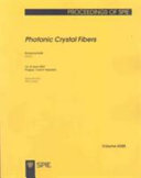 Photonic crystal fibers : 16-18 April 2007, Prague, Czech Republic /