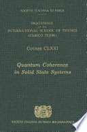 Quantum coherence in solid state systems /