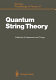 Quantum string theory : proceedings of the Second Yukawa Memorial Symposium, Nishinomiya, Japan, October 23-24, 1987 /