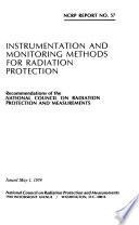 Instrumentation and monitoring methods for radiation protection : recommendations of the National Council on Radiation Protection and Measurements.