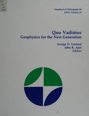 Quo vadimus : geophysics for the next generation /