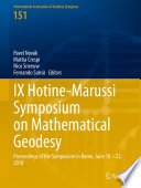 IX Hotine-Marussi Symposium on Mathematical Geodesy : Proceedings of the Symposium in Rome, June 18 - 22, 2018 /