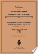 Measurements of high energetic auroral radiations with balloon-borne detectors in 1962 and 1963 /