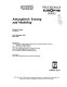 Atmospheric sensing and modeling : proceedings : 29-30 September 1994, Rome, Italy /