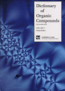 Dictionary of organic compounds.