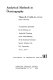 Analytical methods in oceanography : a symposium sponsored by the Division of Analytical Chemistry at the 168th meeting of the American Chemical Society, Atlantic City, N.J., September 10-11, 1974 /