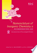 Nomenclature of inorganic chemistry.