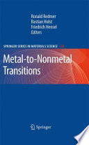 Metal-to-nonmetal transitions /