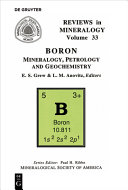 Boron : mineralogy, petrology and geochemistry /