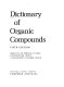 Dictionary of organic compounds.