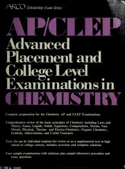 Advanced placement and college level examinations in chemistry /