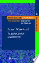 Group 13 chemistry I : fundamental new developments /