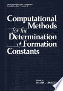 Computational methods for the determination of formation constants /