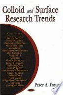 Colloid and surface research trends /