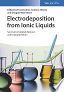 Electrodeposition from ionic liquids /