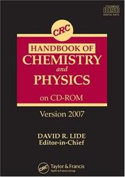 CRC handbook of chemistry and physics.