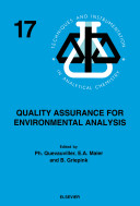 Quality assurance for environmental analysis : method evaluation within the Measurements and Testing Programme (BCR) /