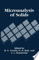 Microanalysis of solids /