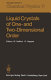 Liquid crystals of one- and two-dimensional order : proceedings of the Conference on Liquid Crystals of One- and Two-Dimensional Order and Their Applications, Garmisch-Partenkirchen, Fed. Rep. of Germany, January 21 - 25, 1980 /