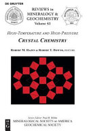 High-temperature and high-pressure crystal chemistry /