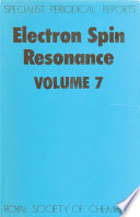 Electron spin resonance. a review of the literature published between December, 1979 and May, 1981 /