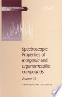 Spectroscopic properties of inorganic and organometallic compounds.