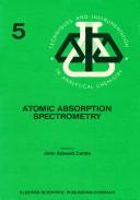 Atomic absorption spectrometry /