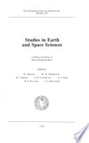 Studies in earth and space sciences ; a memoir in honor of Harry Hammond Hess /