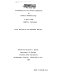 Suite statistics and sediment history : proceedings of the Seventh Symposium on Coastal Sedimentology, 4 April 1986, Memphis, Tennessee /