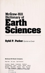 McGraw-Hill dictionary of earth sciences /
