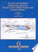 Central and southern Appalachian sutures : results of the EDGE Project and related studies /