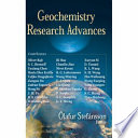 Geochemistry research advances /