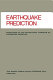 Earthquake prediction : proceedings of the International Symposium on Earthquake Prediction.