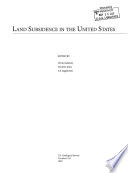 Land subsidence in the United States /