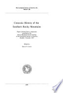 Cenozoic history of the southern Rocky Mountains : papers deriving from a symposium presented at the Rocky Mountain Section meeting of The Geological Society of America, Boulder, Colorado, 1973 /