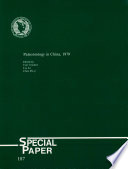 Paleontology in China, 1979 : selected papers presented at the third General Assembly and twelfth National Meeting of the Palaeontological Society of China, April, 1979 /