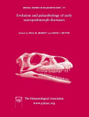 Evolution and palaeobiology of early Sauropodomorph dinosaurs  /