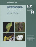 A rapid biological assessment of the Konashen community owned conservation area, southern Guyana /