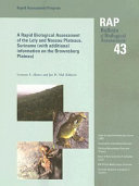 A rapid biological assessment of the Lely and Nassau Plateaus, Suriname (with additional information on the Brownsberg Plateau) /