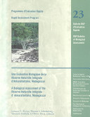 Une évaluation biologique de la Réserve naturelle intégrale d'Ankarafantsika, Madagascar = A biological assessment of the Réserve naturelle intégrale d'Ankarafantsika, Madagascar /