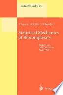Statistical mechanics of biocomplexity : proceedings of the XV Sitges Conference, held at Sitges, Barcelona, Spain, 8-12 June 1998 /