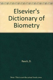 Elsevier's dictionary of biometry : in English, French, Spanish, Dutch, German, Italian, and Russian /