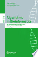 Algorithms in bioinformatics : 4th international workshop, WABI 2004, Bergen, Norway, September 17-21, 2004 : proceedings /