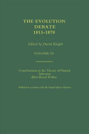 The evolution debate, 1813-1870 /