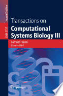 Transactions on computational systems biology III /